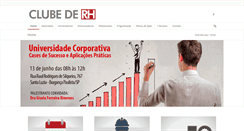 Desktop Screenshot of clubederh.com.br