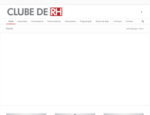 Tablet Screenshot of clubederh.com.br